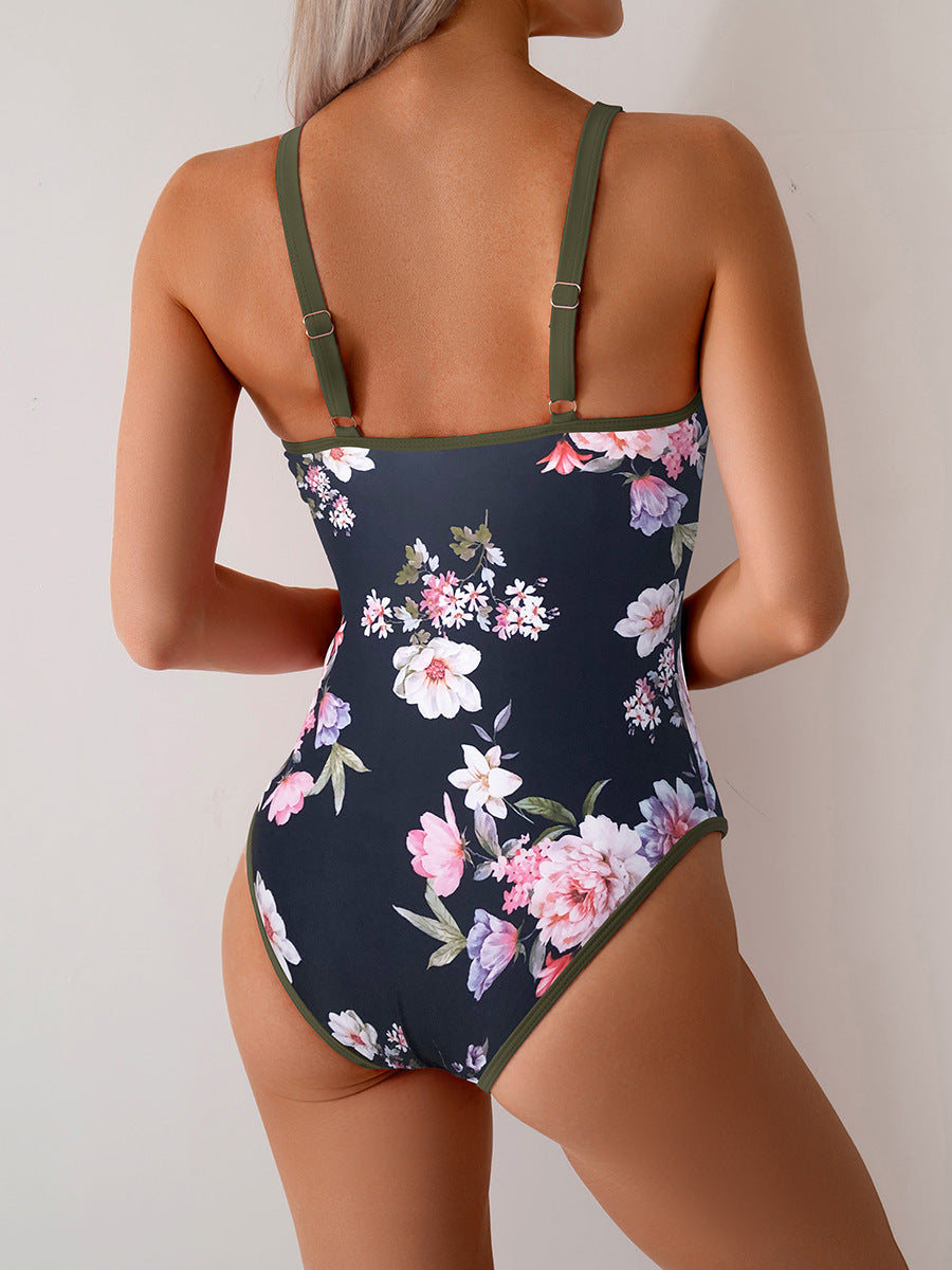Ocevara Ocevara - One Piece Swimsuit for Women Tummy Control Slimming Bathing Suit Push Up Ruched Swim - image 18