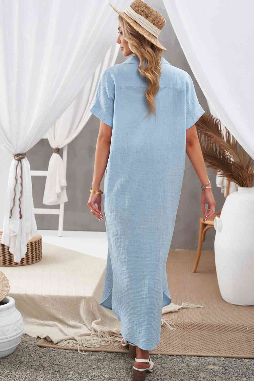 Ocevara Ocevara - White Solid Color Long Sun-proof Cardigan Cover Up - image 18