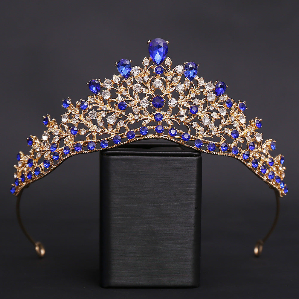 OMB1002 - Luxury Alloy Rhinestone Quinceanera Party Crown for Sweet 16