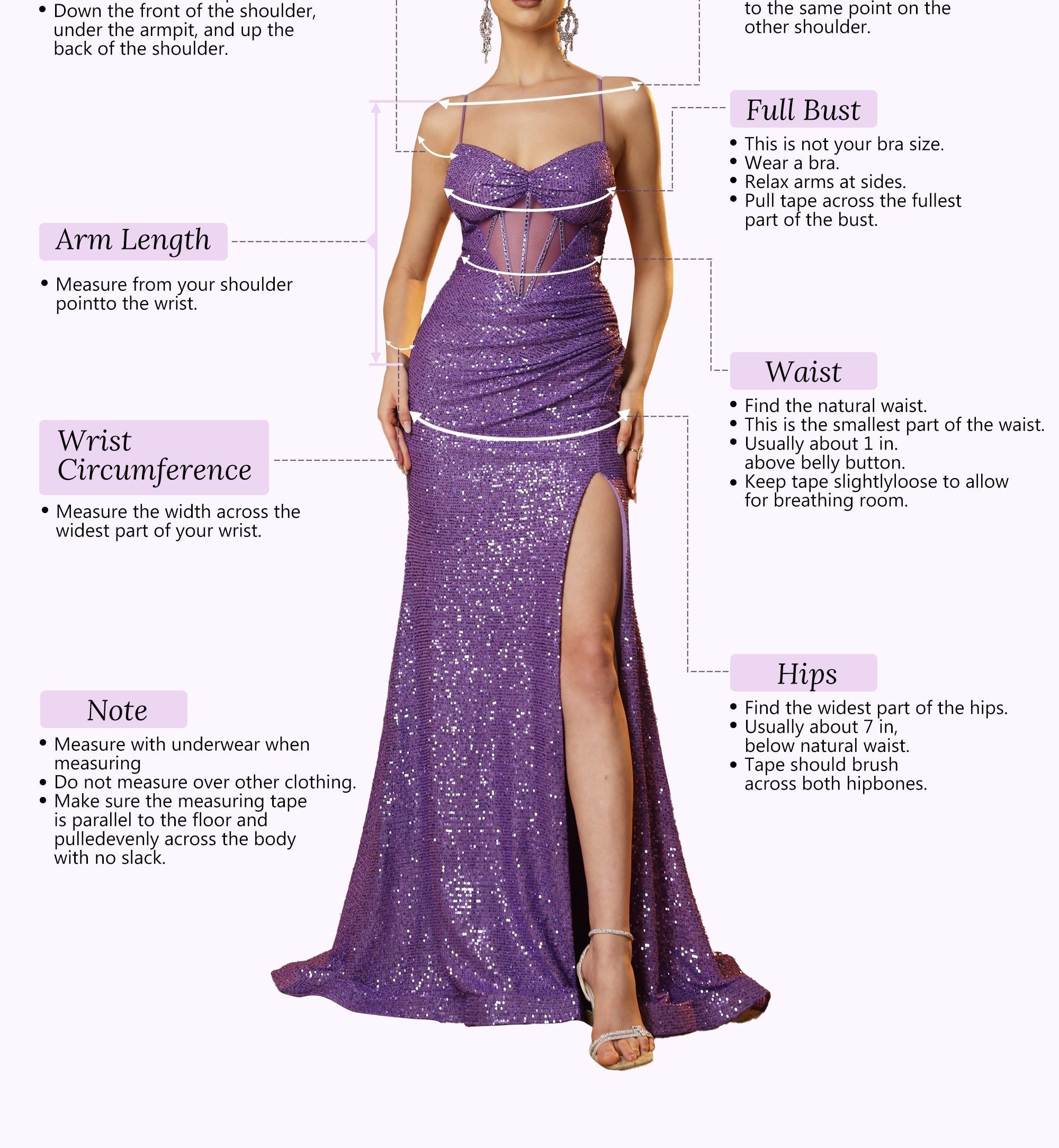 A-Line Cut Front Pleated Long Prom Dress - Blush Pink