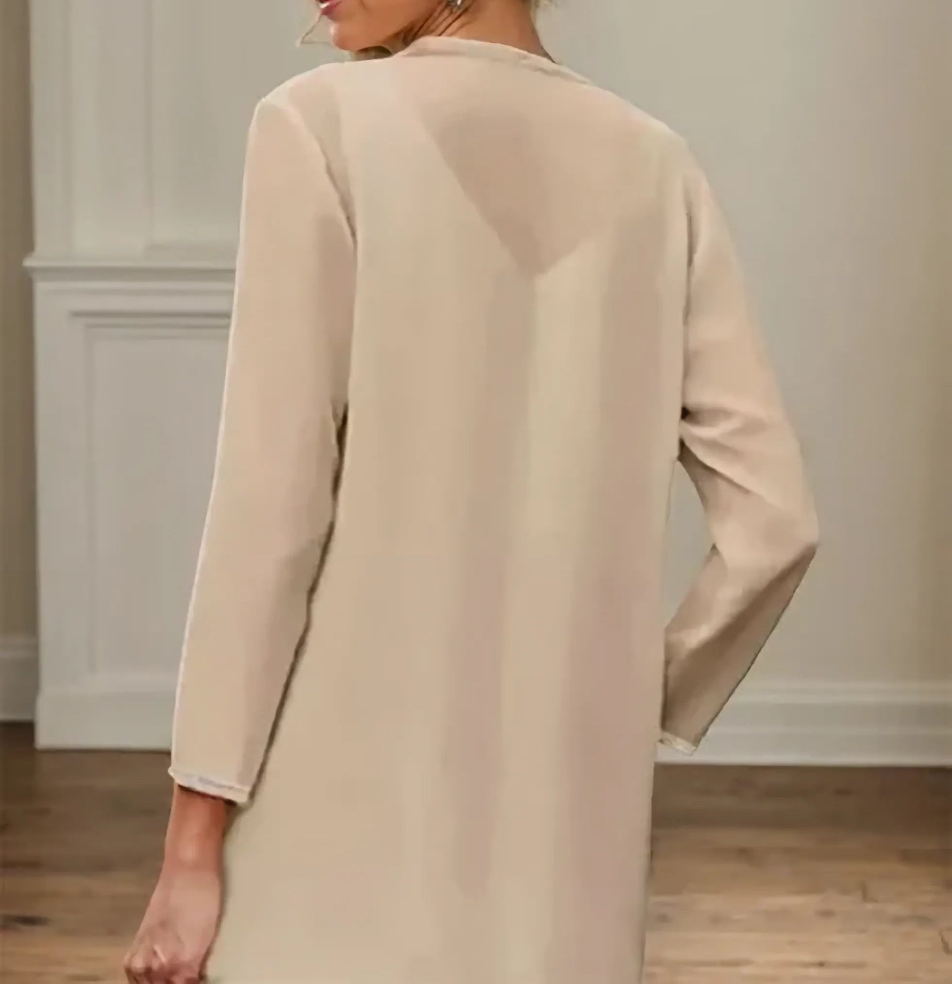 Sheath/Column V-Neck Ankle-Length Mother of the Bride Dresses with Jacket & Sequins