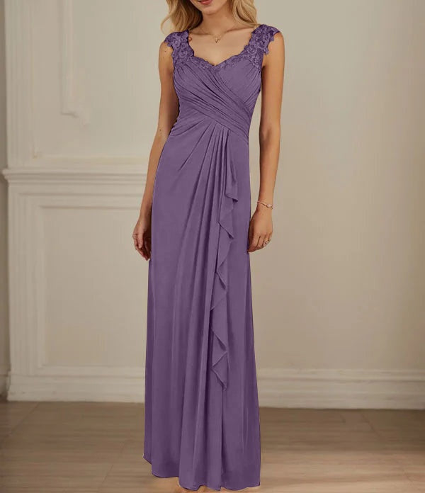 Champagne A-Line Sweetheart Neckline Pleated Mesh Dress