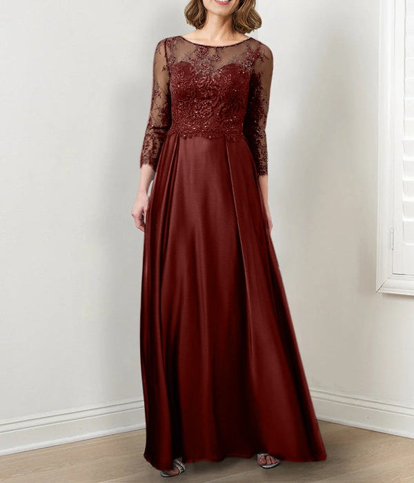 A-Line/Princess Mother of the Bride Dresses with Applique & Sequins