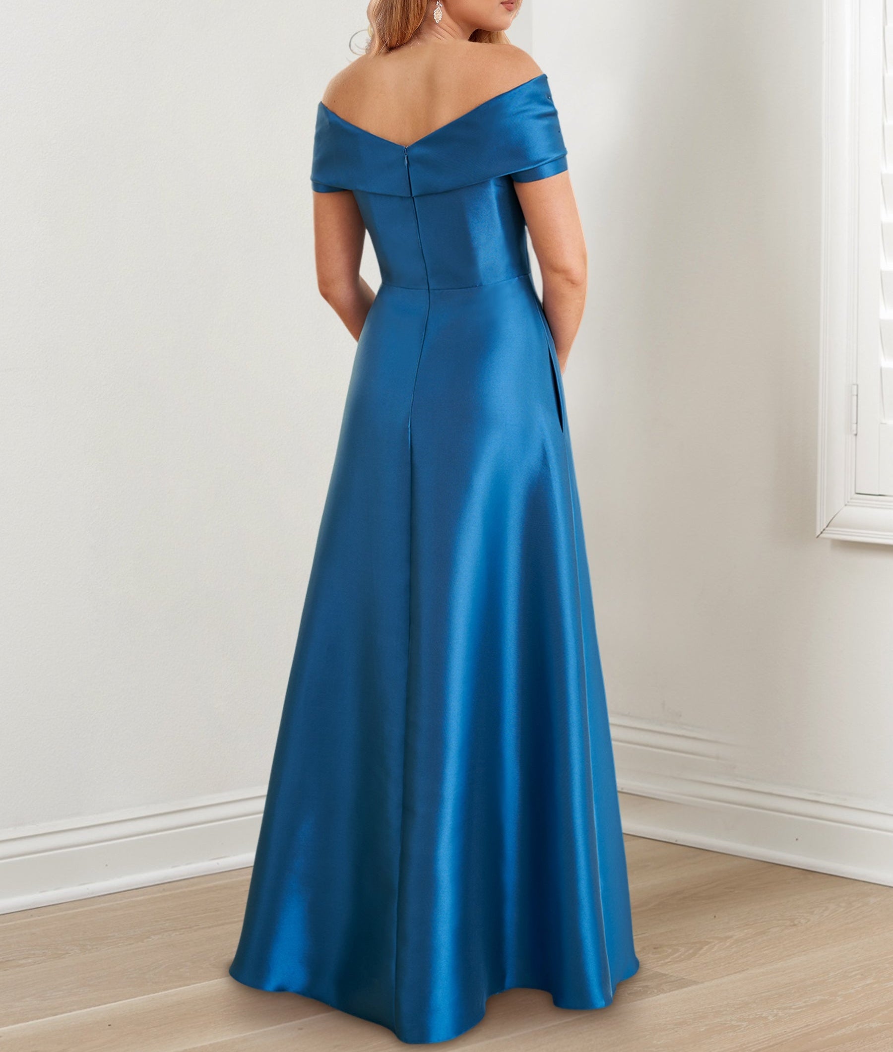 A-Line/Princess Off-the-Shoulder Floor-Length Mother of the Bride Dresses