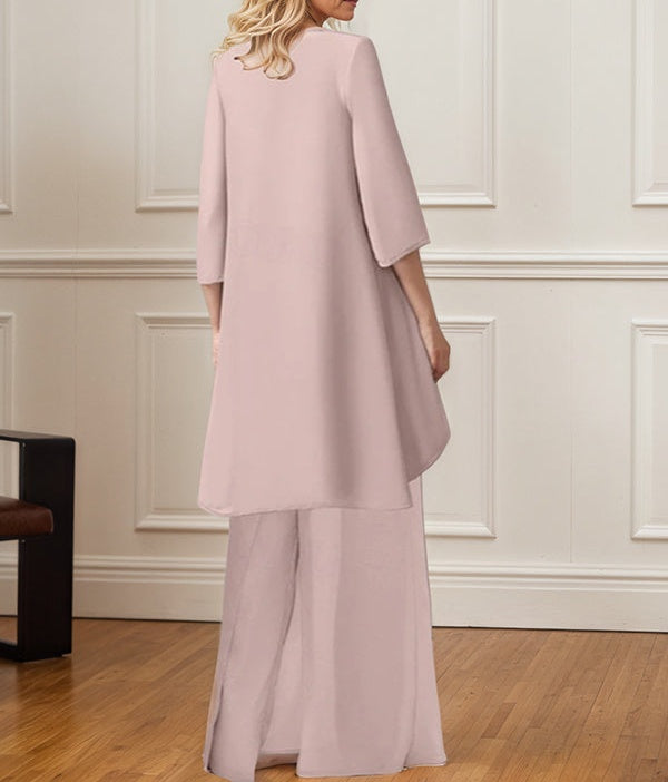 Chiffon Mother of the Bride Pantsuits with Jacket
