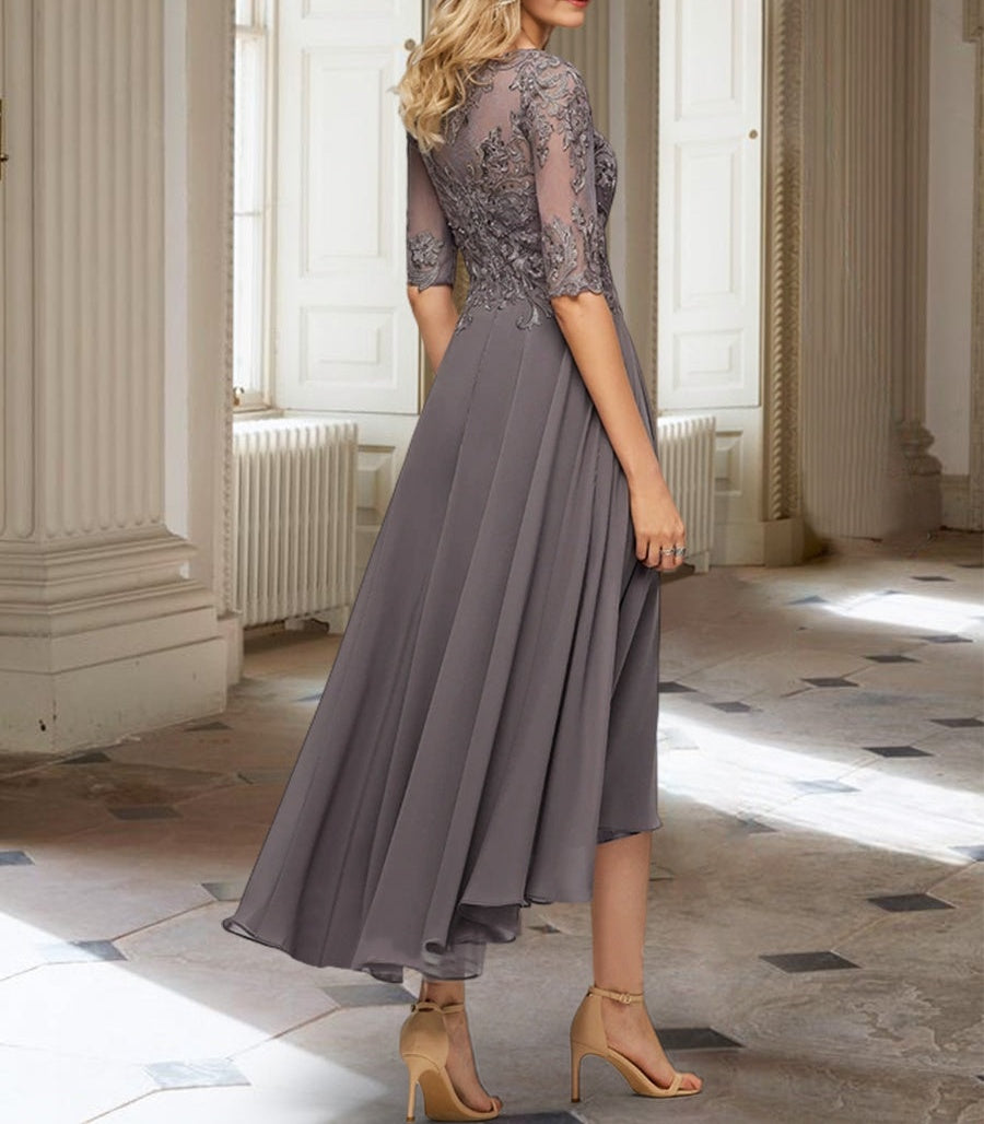 A-Line/Princess Half Sleeves Mother of the Bride Dresses with Applique
