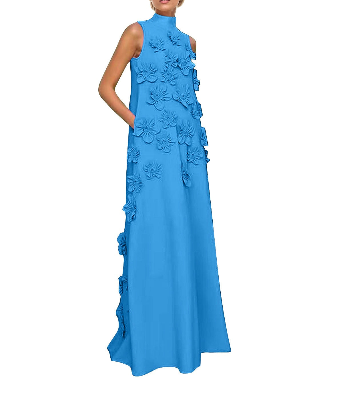 Hank Flower Embellished Maxi Dress