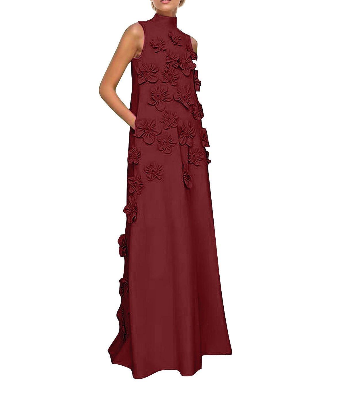 Hank Flower Embellished Maxi Dress