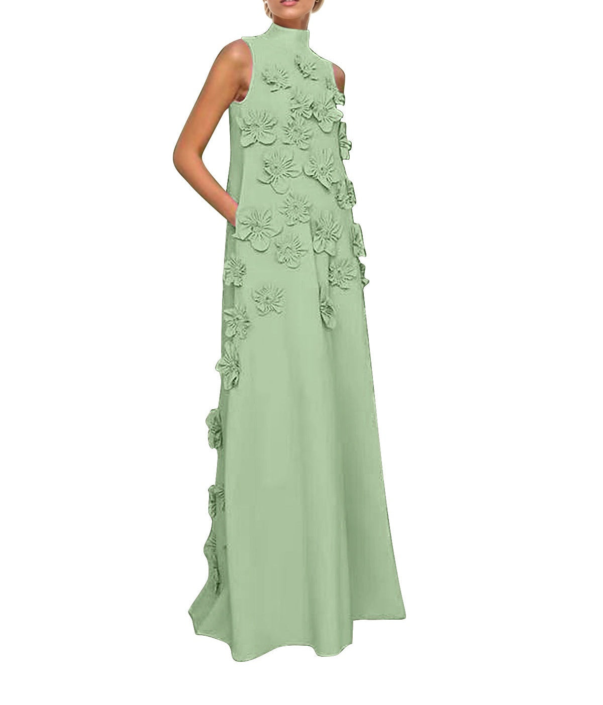 Hank Flower Embellished Maxi Dress