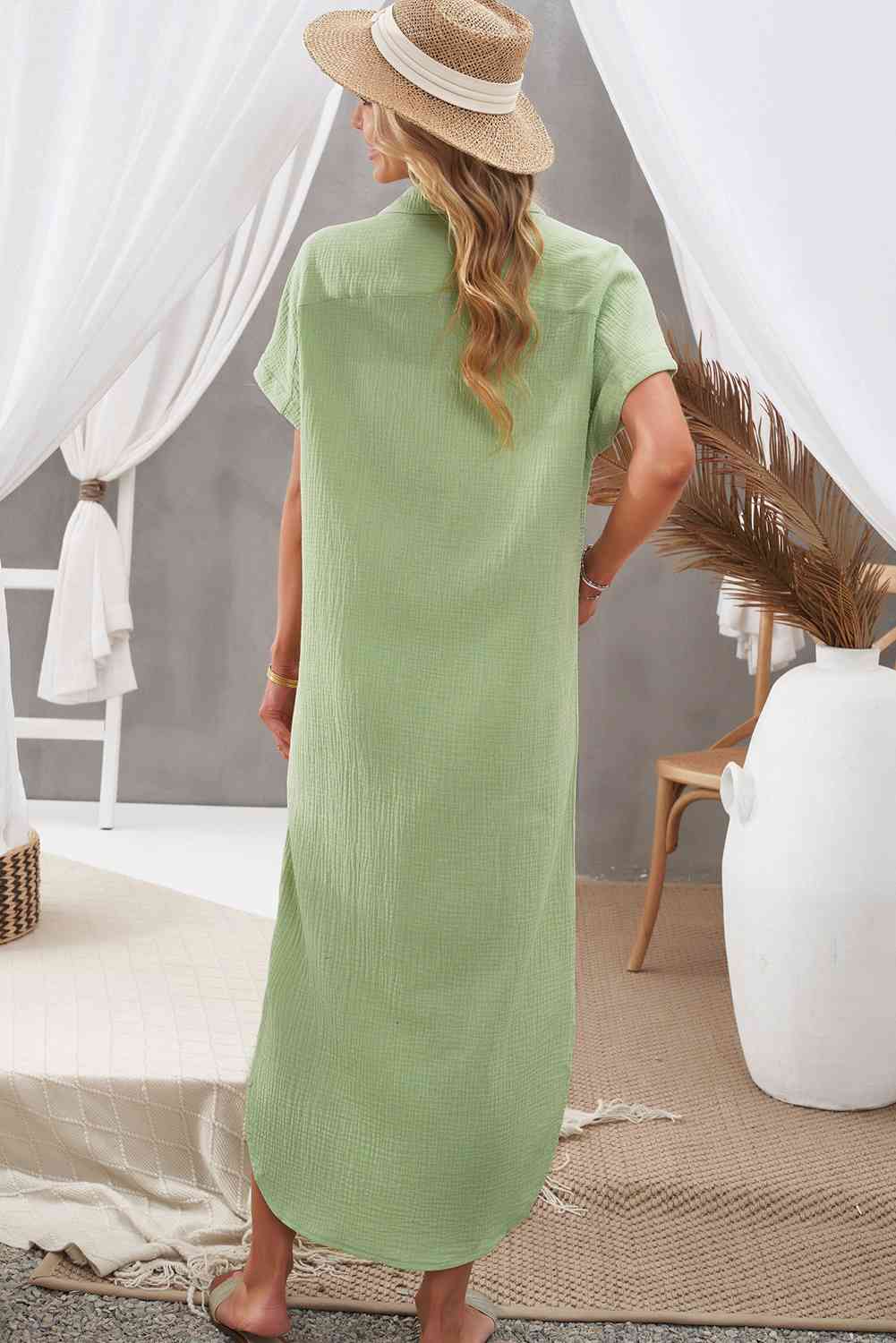 Ocevara Ocevara - White Solid Color Long Sun-proof Cardigan Cover Up - image 28