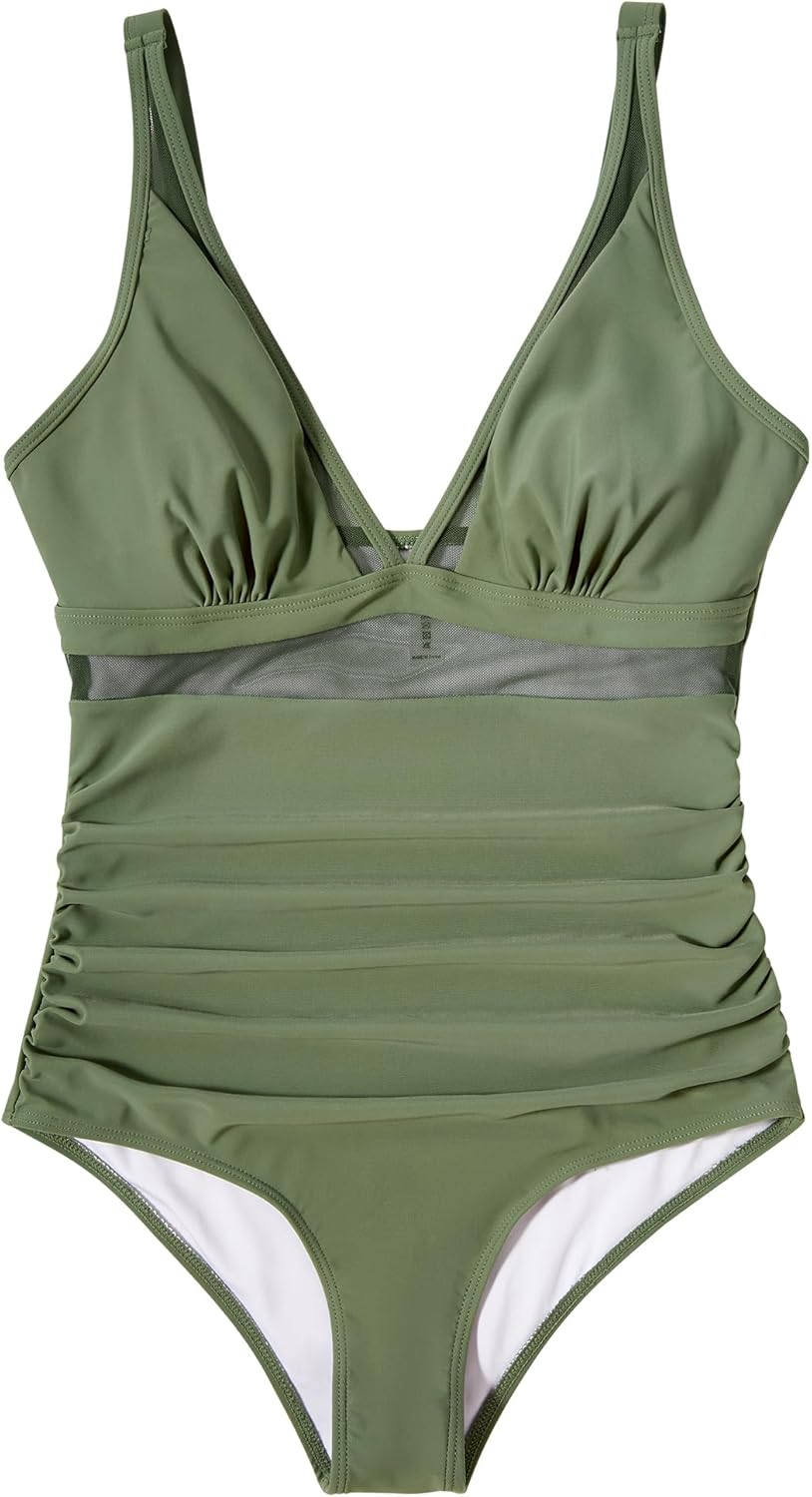Ocevara Ocevara - Women Sexy Mesh Tummy Control Swimsuit Push Up High Waisted Bathing Suit - image 23