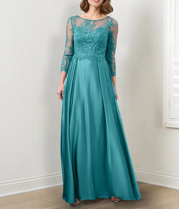 A-Line/Princess Mother of the Bride Dresses with Applique & Sequins