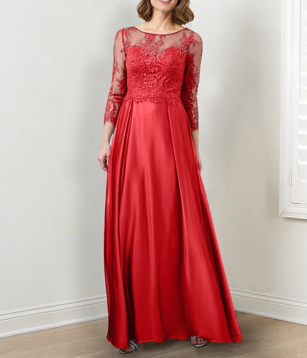 A-Line/Princess Mother of the Bride Dresses with Applique & Sequins