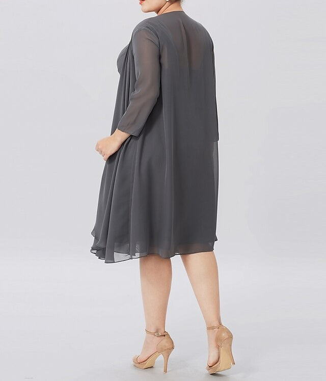 A-Line/Princess Spaghetti Straps Knee-Length Mother of the Bride Dresses
