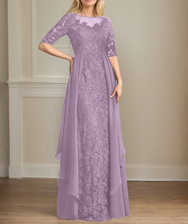 Chiffon Lace Maxi Dress