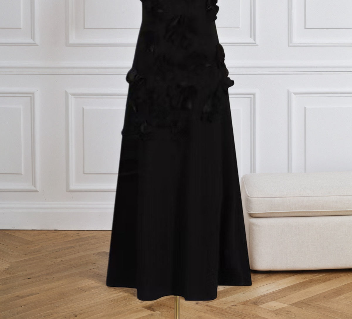 Hank Flower Embellished Maxi Dress