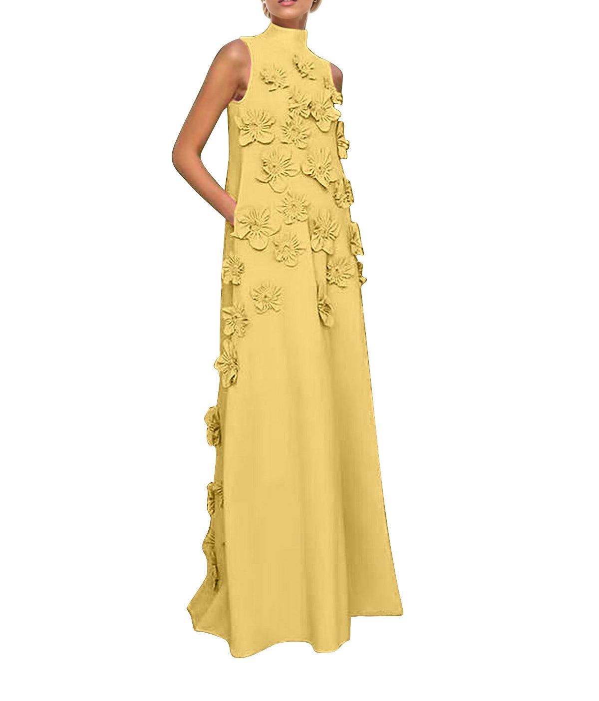 Hank Flower Embellished Maxi Dress
