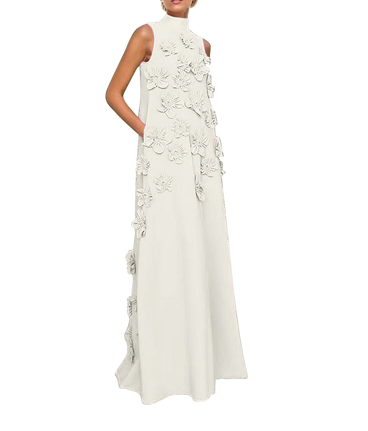 Hank Flower Embellished Maxi Dress