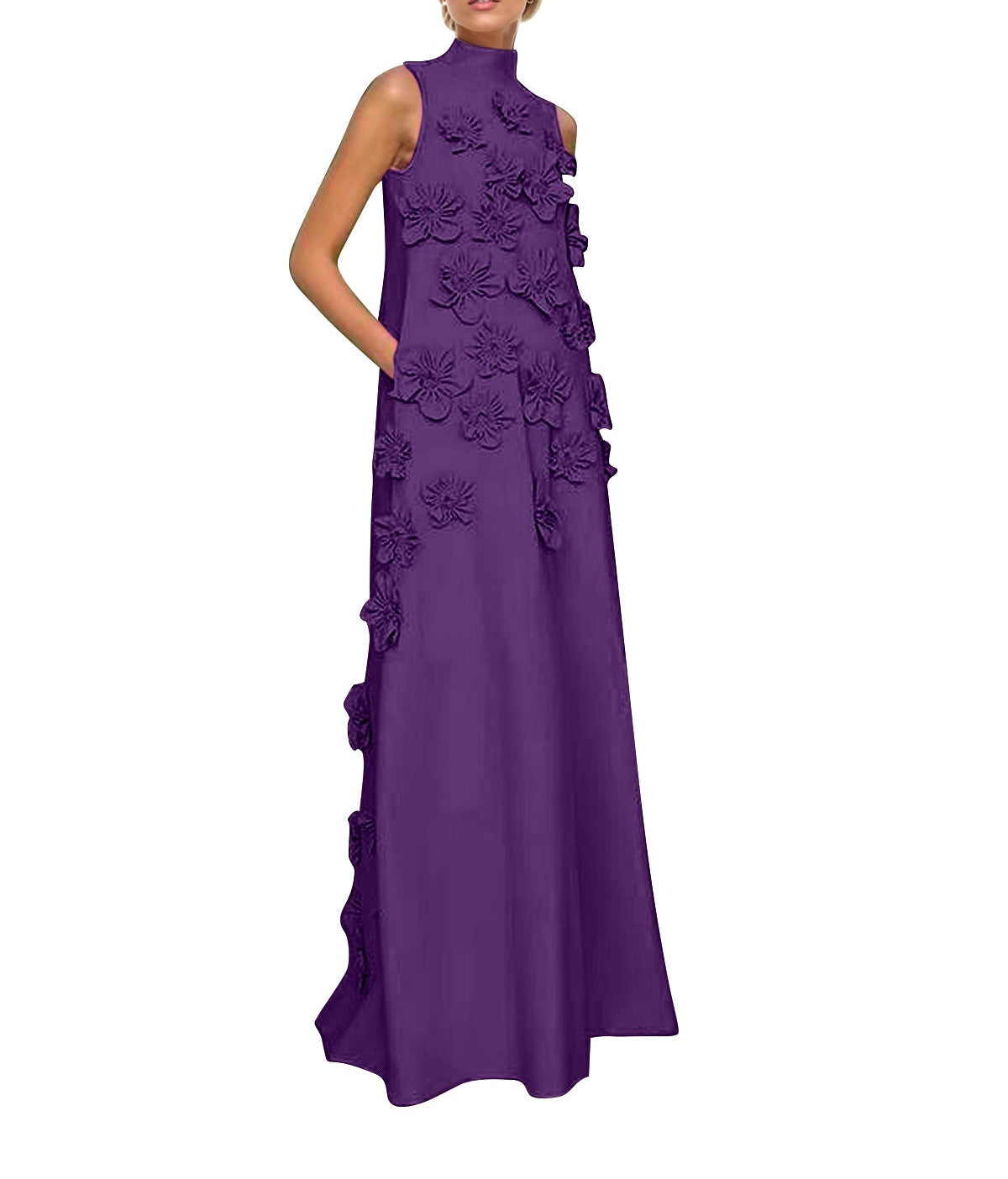 Hank Flower Embellished Maxi Dress