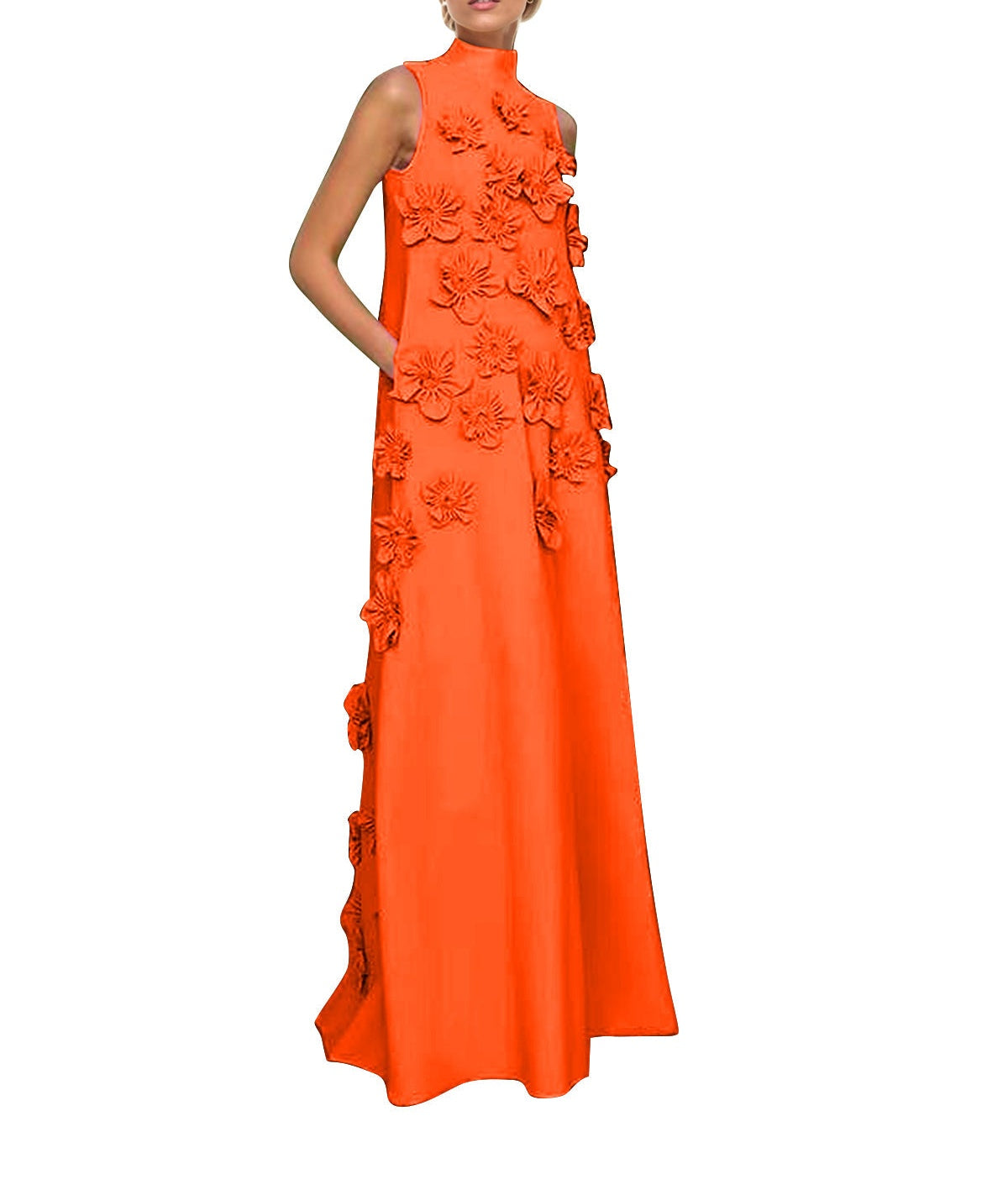 Hank Flower Embellished Maxi Dress