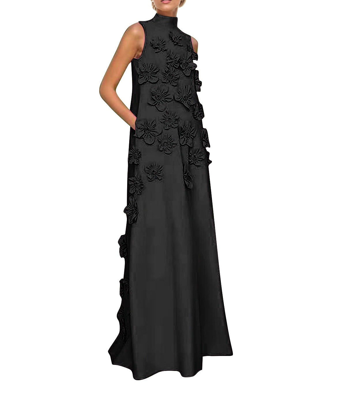 Hank Flower Embellished Maxi Dress