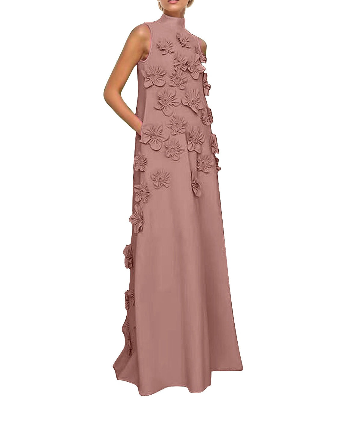 Hank Flower Embellished Maxi Dress