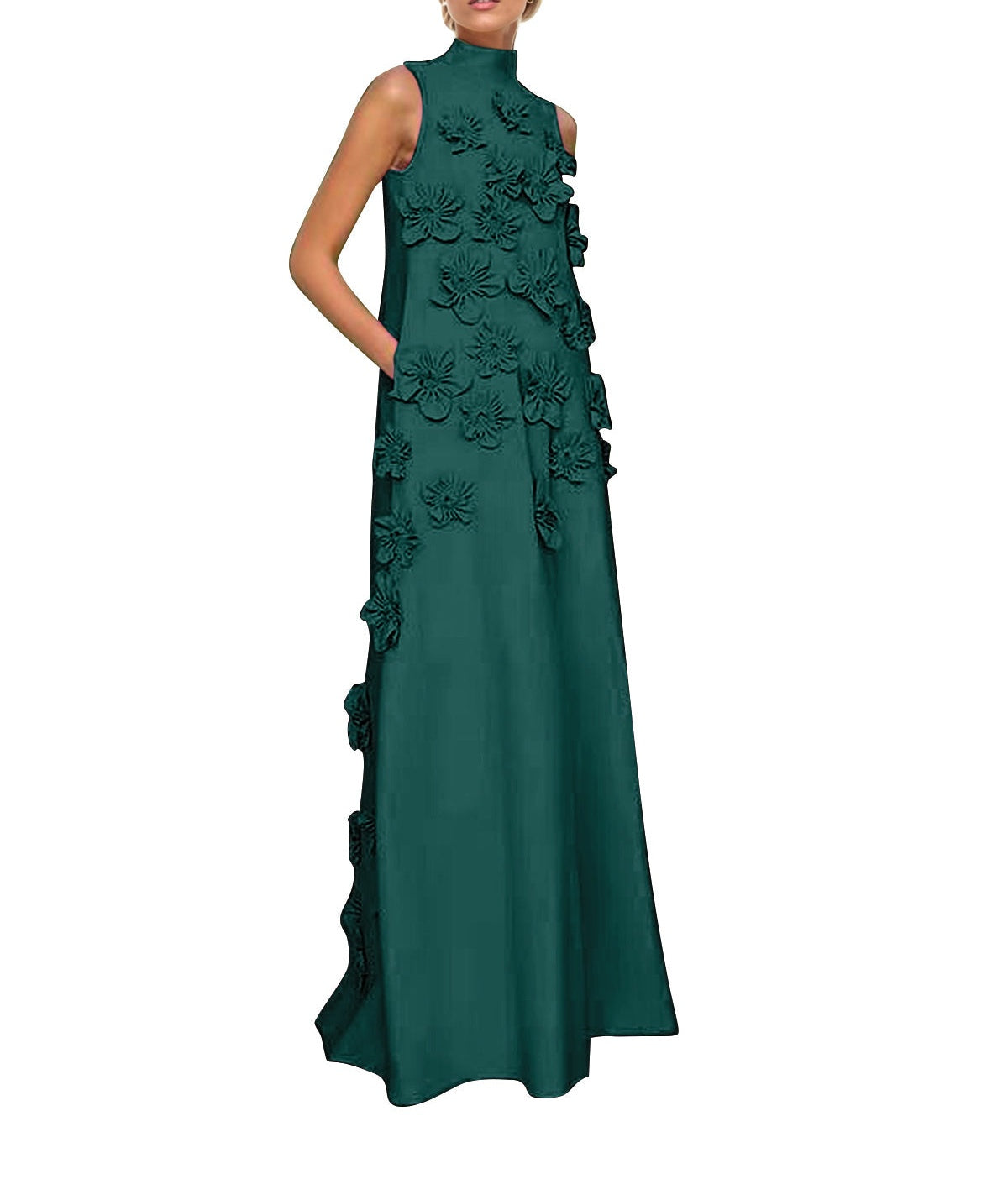 Hank Flower Embellished Maxi Dress