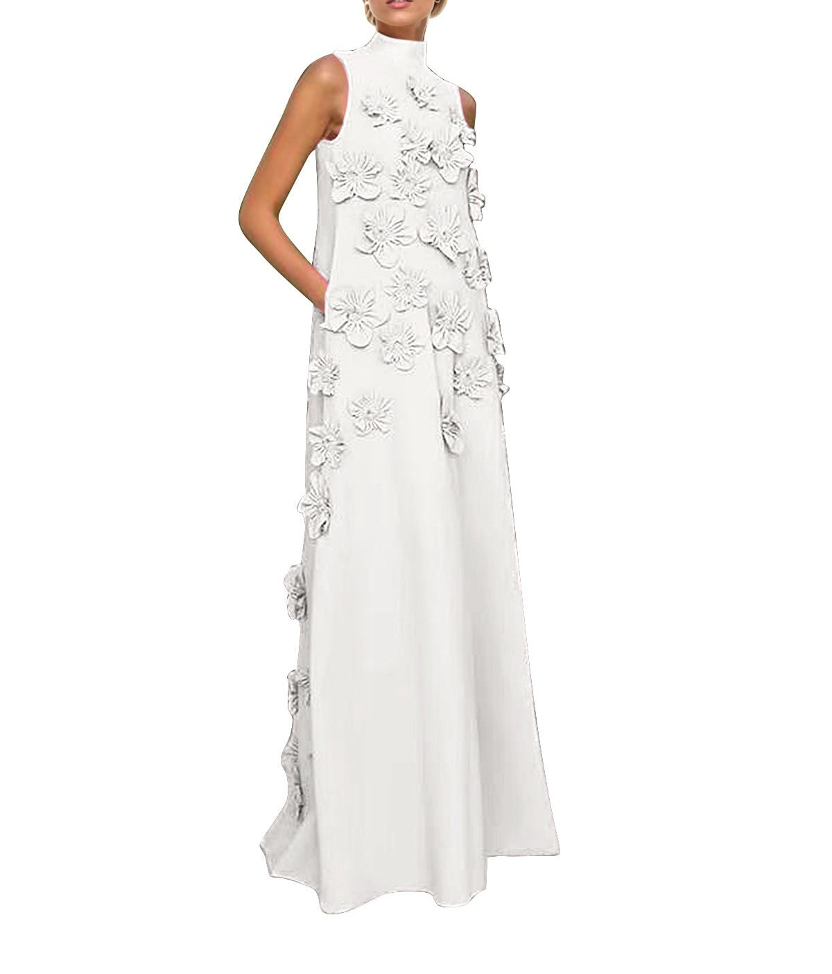 Hank Flower Embellished Maxi Dress