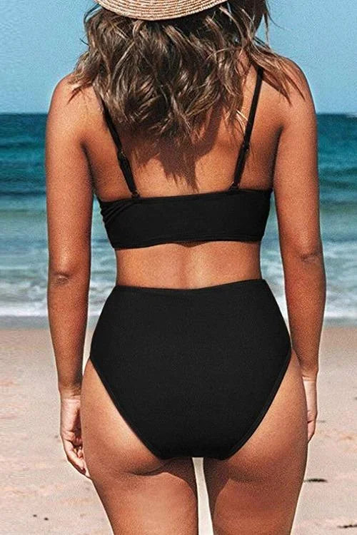 Ocevara Ocevara - V-Neck High Waist Bikini - image 3