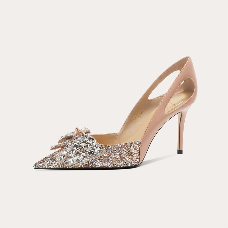 Women's High Heels with Diamonds Wedding Shoes
